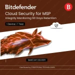 Bitdefender Cloud Security for MSP – Integrity Monitoring 90 Days Retention | 1 Devices for 1 Year | Digital License | SAME DAY DELIVERY