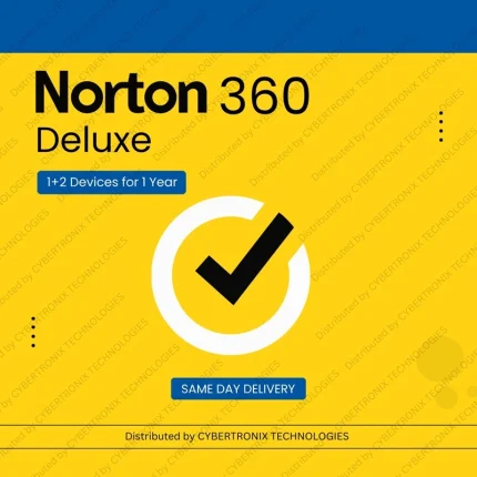 Norton 360 Deluxe | 1+2 Devices for 1 Year | PC / Mac® / Phones / Tablets | Digital License | SAME DAY DELIVERY