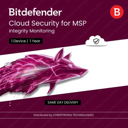 Bitdefender Cloud Security for MSP – Integrity Monitoring | 1 Devices for 1 Year | Digital License | SAME DAY DELIVERY