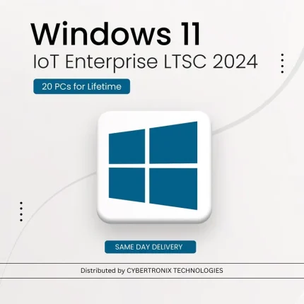 Windows 11 IoT Enterprise LTSC 2024 | 20 PCs for lifetime | Digital License | SAME DAY DELIVERY