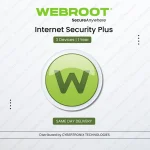 Webroot SecureAnywhere Internet Security Plus | 3 Devices for 1 Year | Digital License | SAME DAY DELIVERY