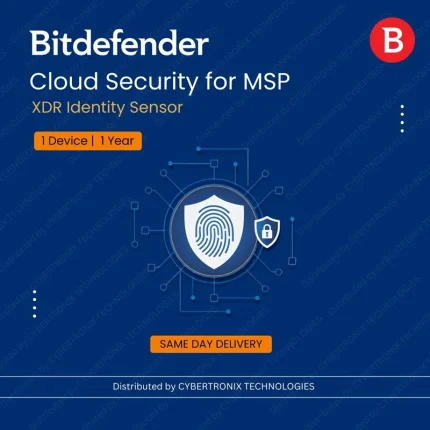Bitdefender Cloud Security for MSP – XDR Identity Sensor | 1 Devices for 1 Year | Digital License | SAME DAY DELIVERY