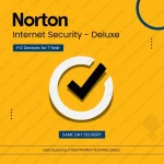 Norton Internet Security – Deluxe | 1+2 Devices for 1 Year | PC / Mac® / Phones / Tablets | Digital License | SAME DAY DELIVERY