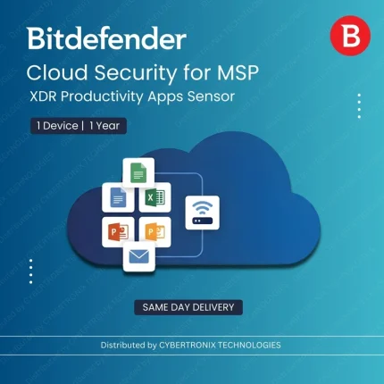 Bitdefender Cloud Security for MSP – XDR Productivity Apps Sensor | 1 Devices for 1 Year | Digital License | SAME DAY DELIVERY