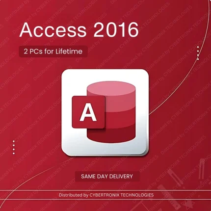 Microsoft Access 2016 | 2PCs for Lifetime | Windows | Digital License | Same Day Delivery