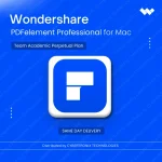 Wondershare PDFelement Professional for Mac Team Academic Perpetual Plan | Digital License | Same Day Delivery