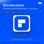 Wondershare PDFelement Professional for Windows Individual Academic | 1 Year | Digital License | Same Day Delivery