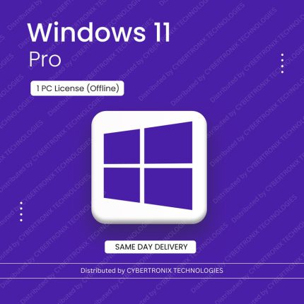 Microsoft Windows 11 Pro | 1 PC License (Offline) | Digital License | SAME DAY DELIVERY