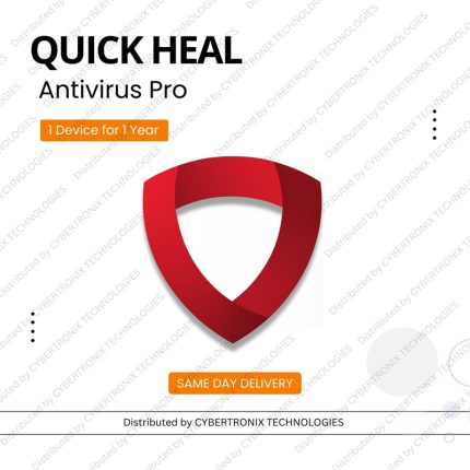 Quick Heal Antivirus Pro for 1 Device 1 Year | Windows | Digital Subscription|  SAME DAY DELIVERY
