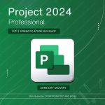 Microsoft Project 2024 Professional | 1PC Linked to Email Account | Windows | Digital License | Same Day Delivery