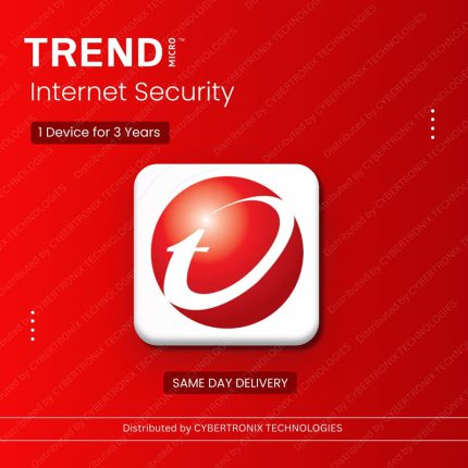Trend Micro Internet Security | 1 Device for 3 Years | Digital License | Same Day Delivery