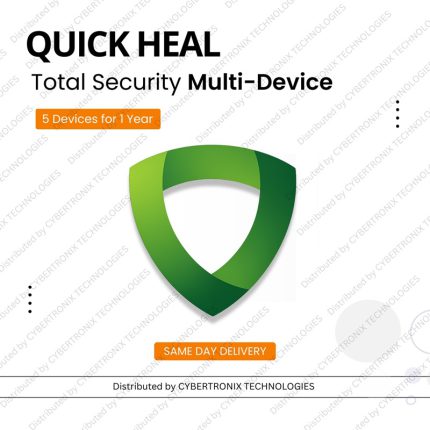 Quick Heal Total Security Multi-Device for 5 Device 1 Year | Windows, MAC and Android | Digital Subscription | SAME DAY DELIVERY