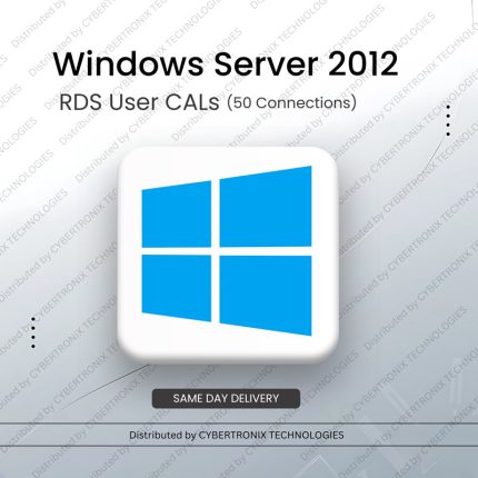 Microsoft Windows Server 2012 RDS User CALs (50 Connections) | Digital License | SAME DAY DELIVERY