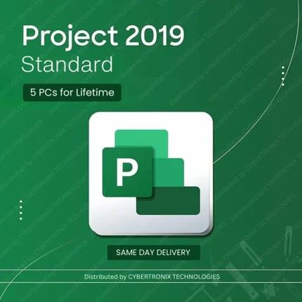 Microsoft Project 2019 Standard | 5PCs for Lifetime | Windows | Digital License | Same Day Delivery