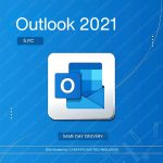 Microsoft Outlook 2021 | 5PCs for Lifetime | Windows | Digital License | Same Day Delivery