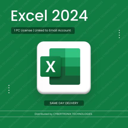 Microsoft Excel 2024 | 1PC Linked to Email Account | Windows | Digital License | Same Day Delivery