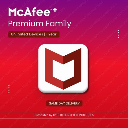 McAfee+ Premium Family | Unlimited Devices for 1 Year | Digital License | SAME DAY DELIVERY