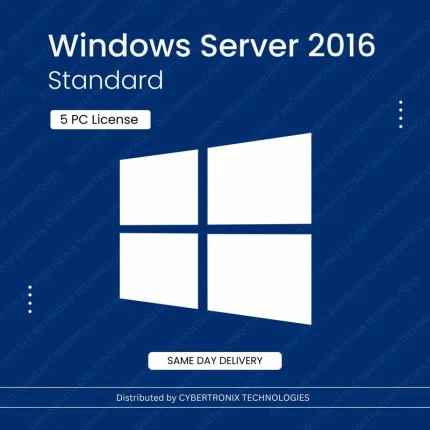 Microsoft Windows Server 2016 Standard | 5 PC License | Digital License | SAME DAY DELIVERY
