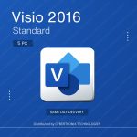 Microsoft Visio 2016 Standard | 5PCs for Lifetime | Windows | Digital License | Same Day Delivery