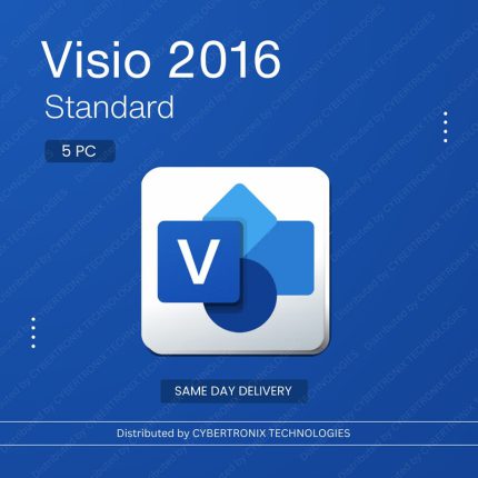 Microsoft Visio 2016 Standard | 5PCs for Lifetime | Windows | Digital License | Same Day Delivery