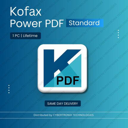 Kofax Power PDF Standard 5.0 | 1 PC Perpetual License | Digital License | Same Day Delivery