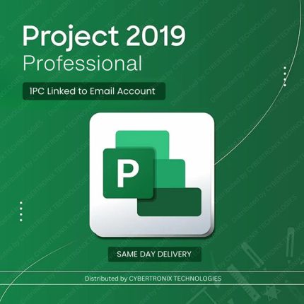Microsoft Project 2019 Professional | 1PC Linked to Email Account | Windows | Digital License | Same Day Delivery