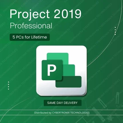 Microsoft Project 2019 Professional | 5PCs for Lifetime | Windows | Digital License | Same Day Delivery