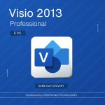 Microsoft Visio 2013 Professional | 5PCs for Lifetime | Windows | Digital License | Same Day Delivery