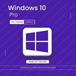 Microsoft Windows 10 Pro | 1 PC License (Offline) | Digital License | SAME DAY DELIVERY