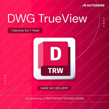 Autodesk DWG TrueView | 1 Device for 1 Year | Digital License | SAME DAY DELIVERY