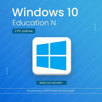 Microsoft Windows 10 Education N | 2 PC License | Digital License | SAME DAY DELIVERY