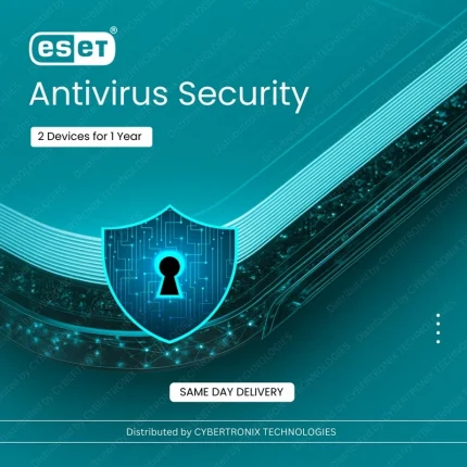 ESET Antivirus Security | 2 Devices for 1 Year | Digital License | SAME DAY DELIVERY