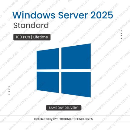 Microsoft Windows Server 2025 Standard | 100 Servers Lifetime | Digital License | SAME DAY DELIVERY