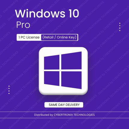 Microsoft Windows 10 Pro | 1 PC License (Retail / Online Key) | Digital License | SAME DAY DELIVERY