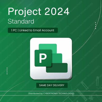 Microsoft Project 2024 Standard | 1PC Linked to Email Account | Windows | Digital License | Same Day Delivery
