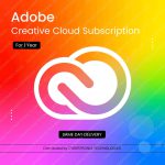 Adobe Creative Cloud Subscription For 1 Year | Digital License | SAME DAY DELIVERY