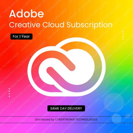 Adobe Creative Cloud Subscription For 1 Year | Digital License | SAME DAY DELIVERY