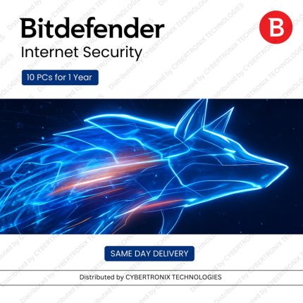 Bitdefender Internet Security | 10 PCs for 1 Year | Digital License | Same Day Delivery