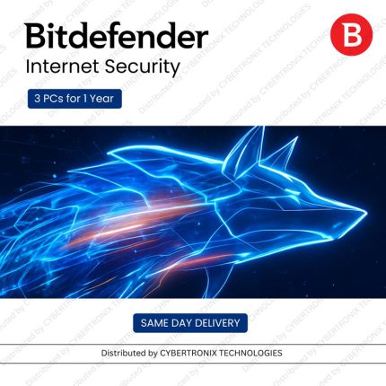 Bitdefender Internet Security | 3 PCs for 1 Year | Digital License | Same Day Delivery