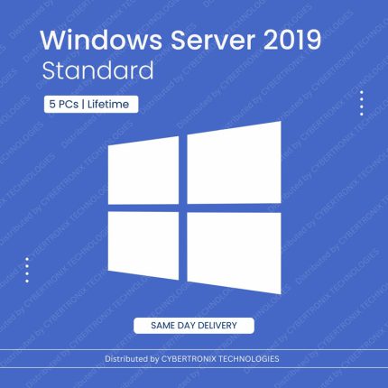 Microsoft Windows Server 2019 Standard | 5 PC License | Digital License | SAME DAY DELIVERY