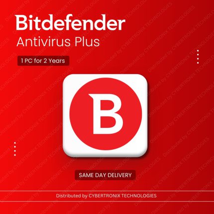 Bitdefender Antivirus Plus | 1 PC for 2 Years | Digital License | Same Day Delivery