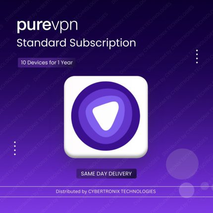 PureVPN Standard Subscription | 10 Devices for 1 Year | Digital License | SAME DAY DELIVERY