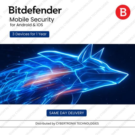 Bitdefender Mobile Security for Android & iOS | 3 Devices for 1 Year | Digital License | Same Day Delivery