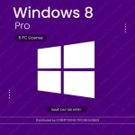 Microsoft Windows 8 Pro | 5 PC License |  Digital License | SAME DAY DELIVERY
