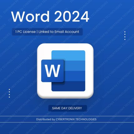 Microsoft Word 2024 | 1 PC License Linked to Email Account | Windows | Digital License | Same Day Delivery