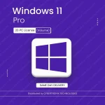 Microsoft Windows 11 Pro | 20 PC License (Volume) | Digital License | SAME DAY DELIVERY