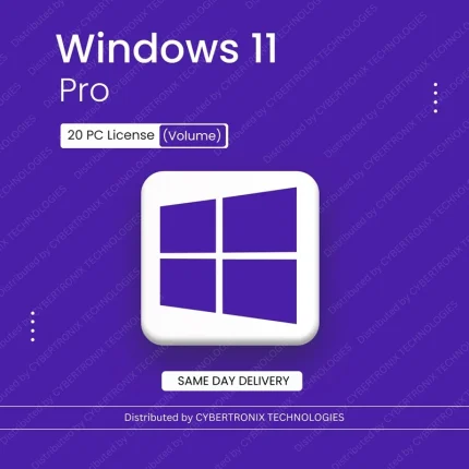 Microsoft Windows 11 Pro | 20 PC License (Volume) | Digital License | SAME DAY DELIVERY