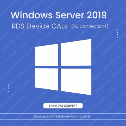 Microsoft Windows Server 2019 RDS Device CALs | 50 Connections Lifetime | Digital License | SAME DAY DELIVERY