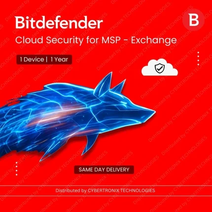 Bitdefender Cloud Security for MSP - Exchange |1 Devices for 1 Year | Digital License | SAME DAY DELIVERY