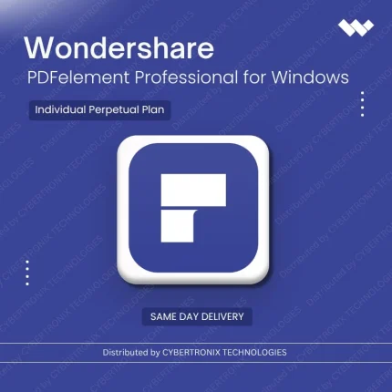 Wondershare PDFelement Professional for Windows Individual  | Perpetual License | Digital License | Same Day Delivery